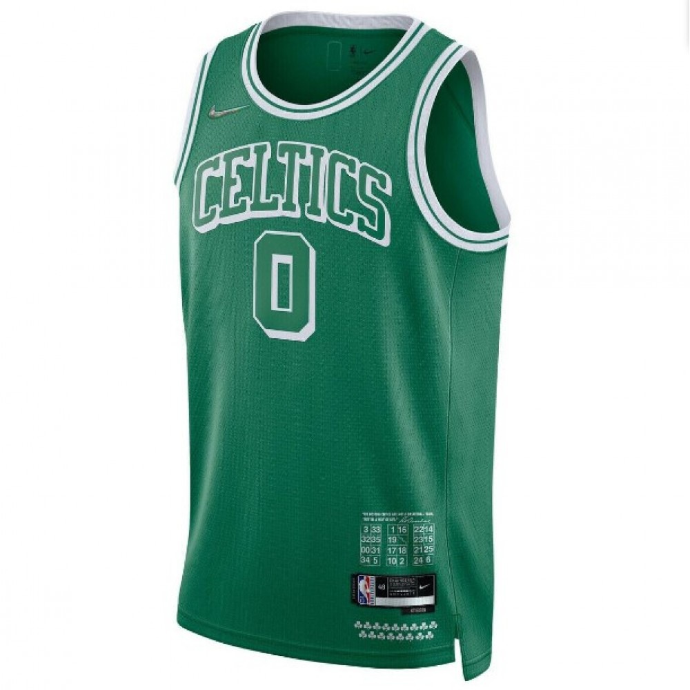 Men's Boston Celtics Jaylen Tatum #0 Green 2021/22 Swingman Jersey - City Edition-Pro Kit Vault | Brand New 26/27 Sports Jerseys